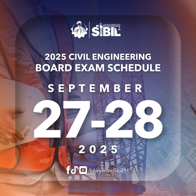 September 2025 Civil Engineering Licensure Examination Schedule and Guidelines