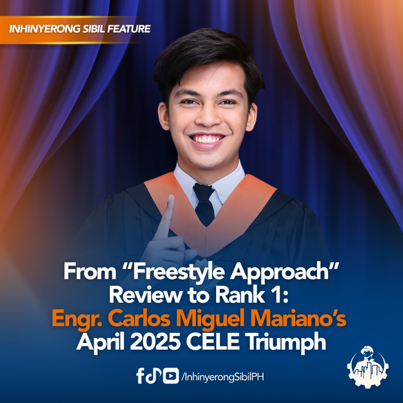 From “Freestyle” Review to Rank 1: Engr. Carlos Miguel Mariano’s April 2025 CELE Triumph